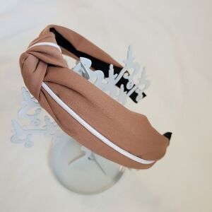 Boho Knotted Headband Neutral